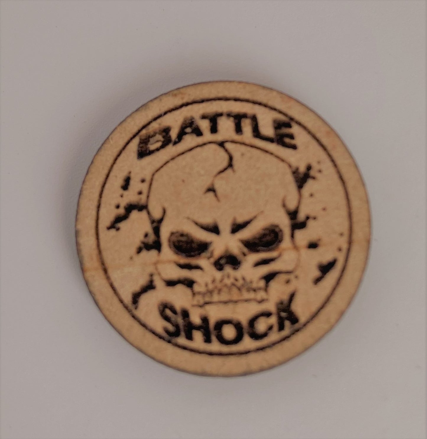 Battle Shock token - Round - MDF