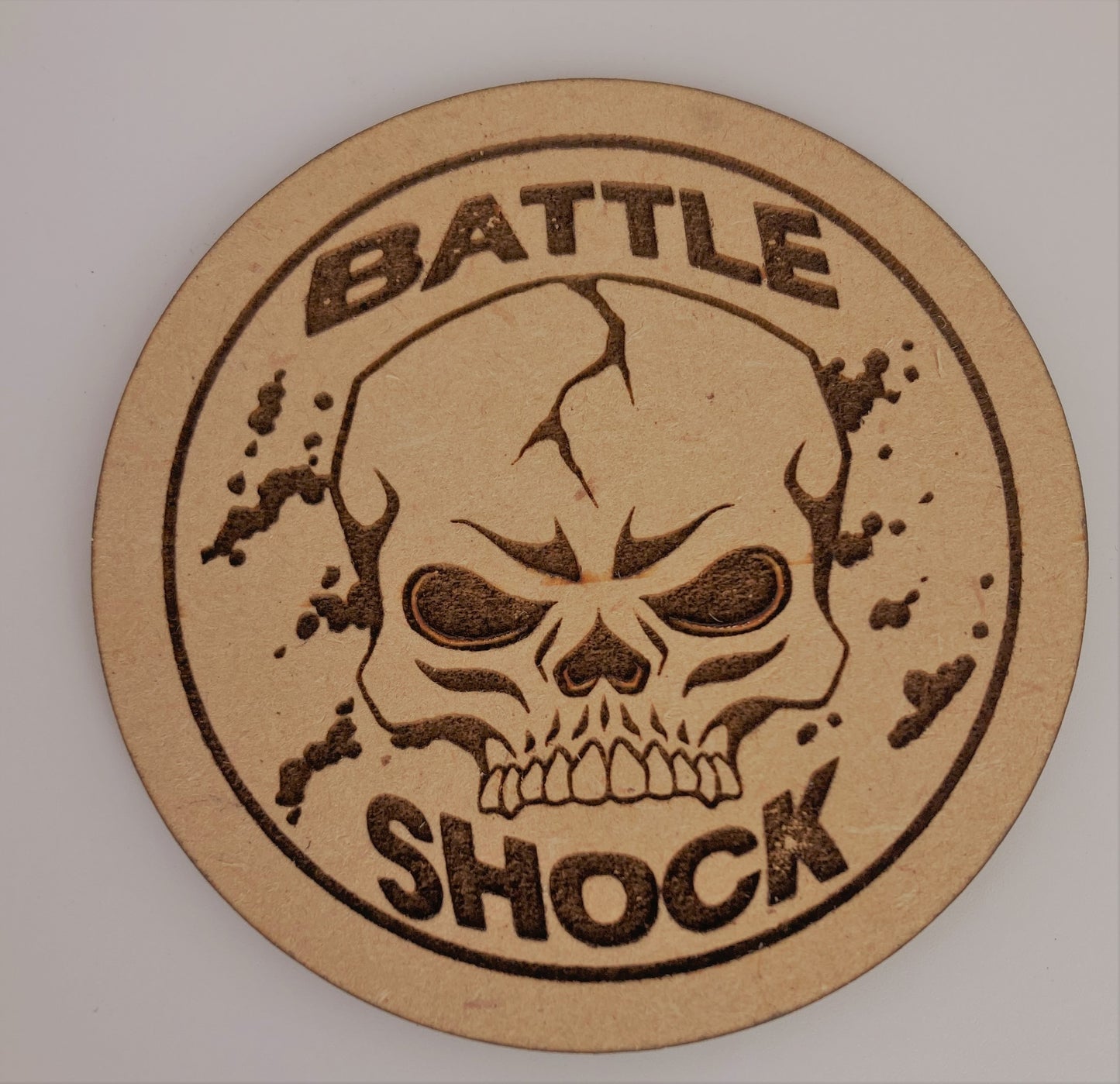 Battle Shock token - Round - MDF - 5 Pack